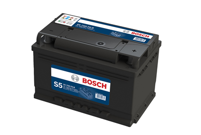 Batería de auto Bosch S5 110 amperes borne derecho - Vértigo Repuestos