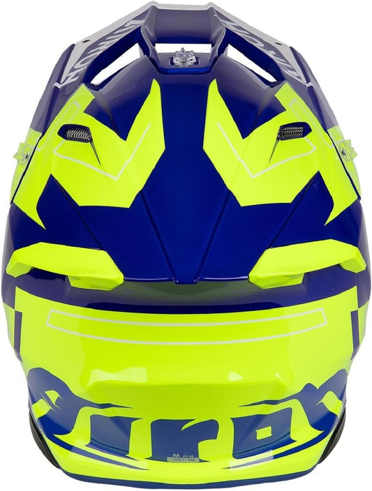 Casco Cross Airoh Twist 3 Dizzy Azul/Amarillo