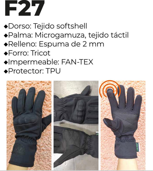 Guante Abrigo Atomic F27 Con Protecciones