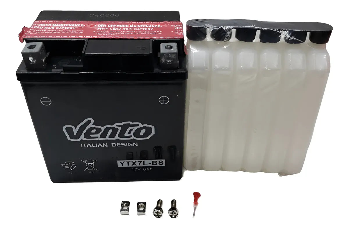 Batería de moto YTX7L-BS Vento - Vértigo Repuestos