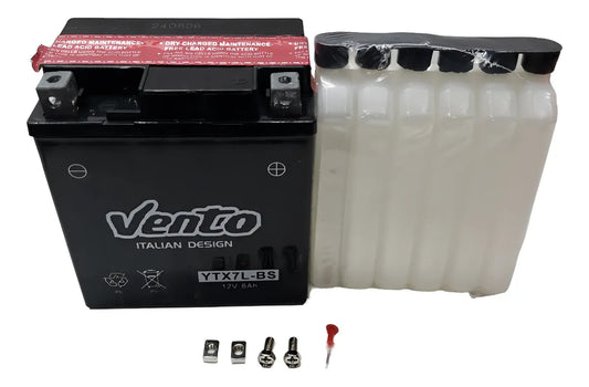 Batería de moto YTX7L-BS Vento - Vértigo Repuestos
