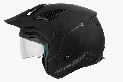 Casco abierto de moto MT District SV con lentes - Vértigo Repuestos