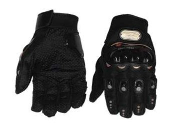 Guantes de moto 01D negro con protección - Vértigo Repuestos