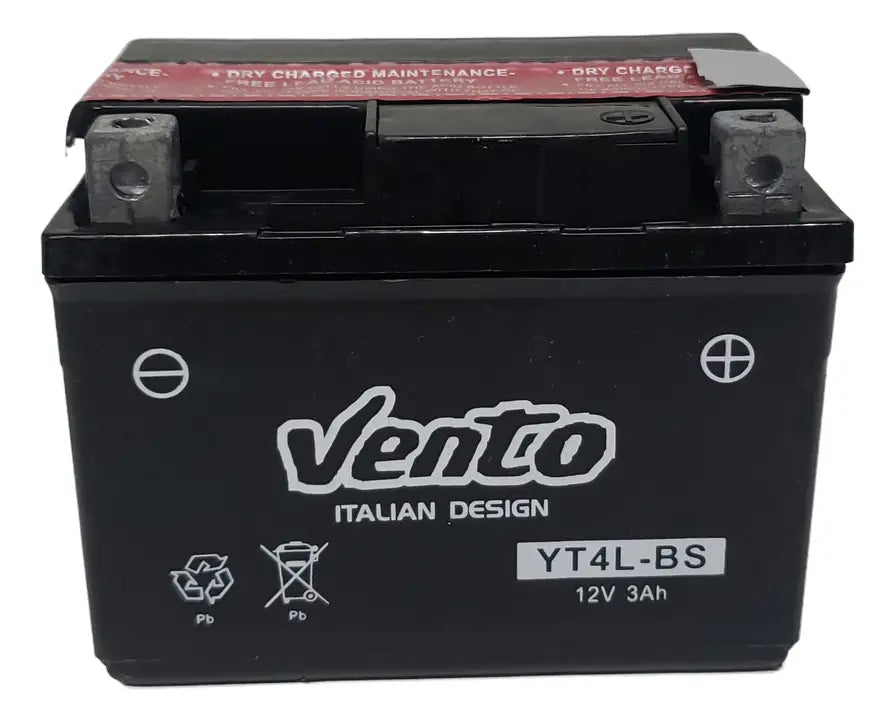 Batería de moto YT4L-BS Vento - Vértigo Repuestos