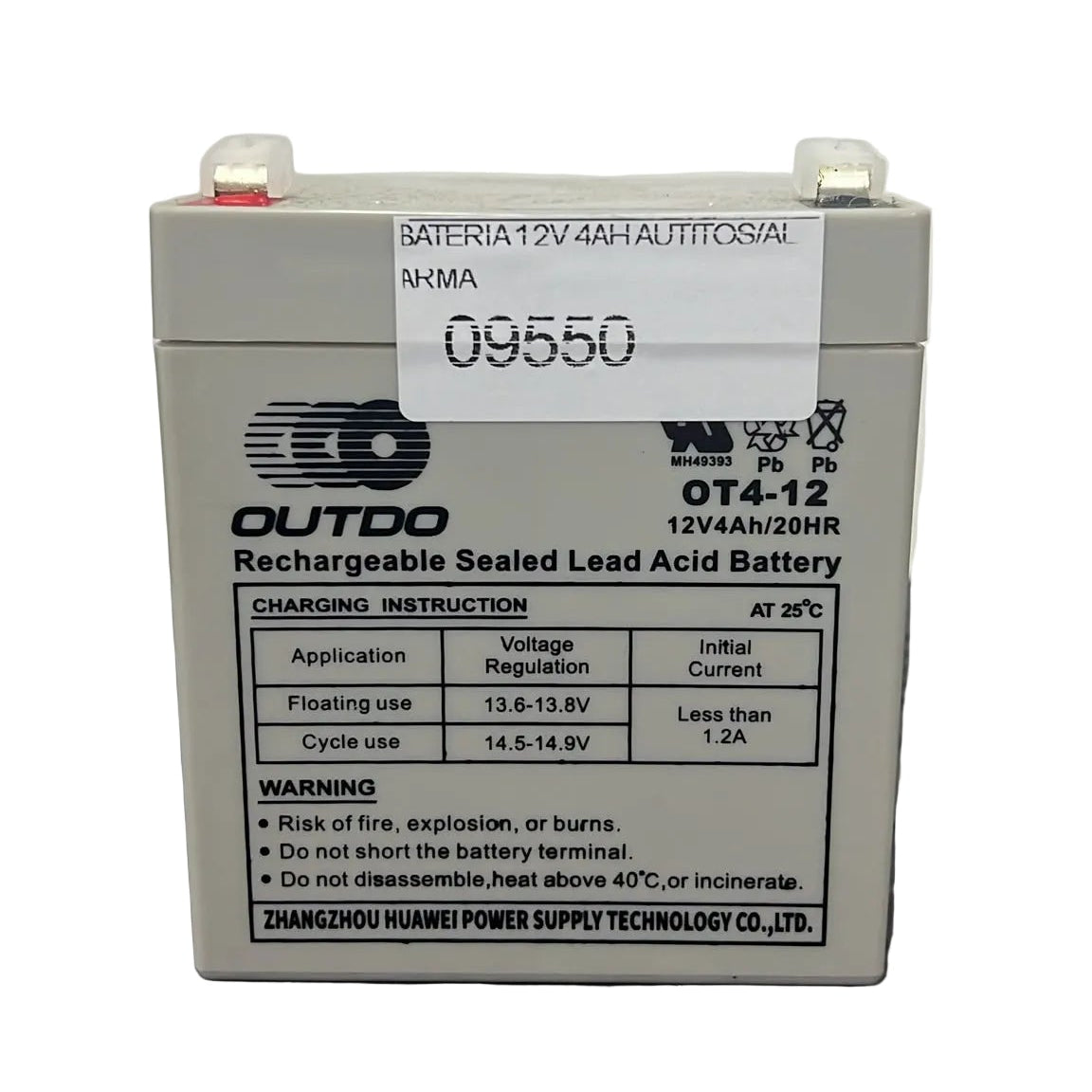 Batería 12V 4Ah para autitos y alarma - Vértigo Repuestos