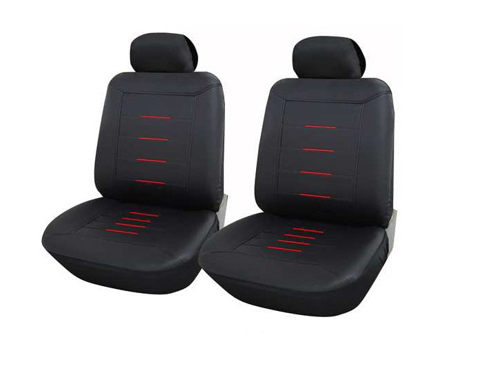 Cubreasientos de cuerina 2 piezas para auto - Vértigo Repuestos