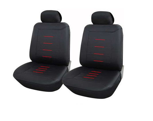 Cubreasientos de cuerina 2 piezas para auto - Vértigo Repuestos