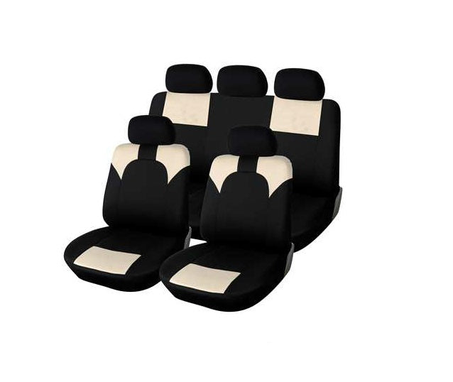 Cubreasientos de cuerina 9 piezas beige - Vértigo Repuestos