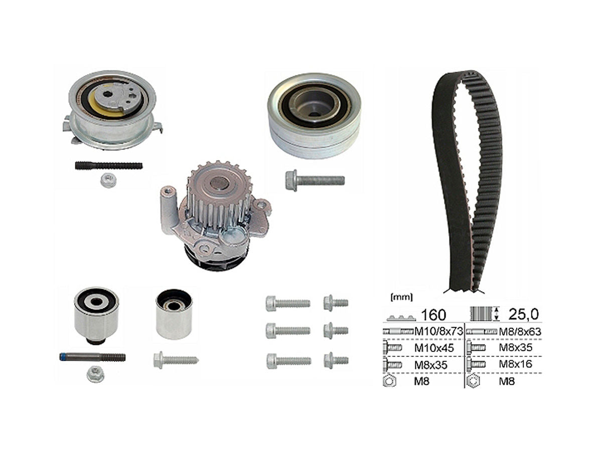 Kit de Distribución Volkswagen Amarok 2.0TDI Con Bomba de Agua