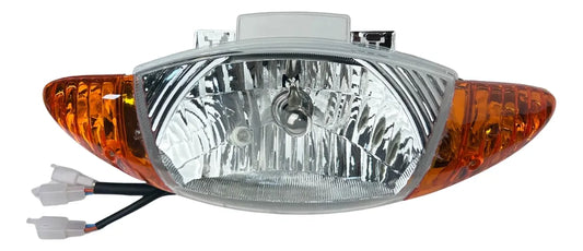 Farol delantero de moto Yumbo Max con señalero - Vértigo Repuestos