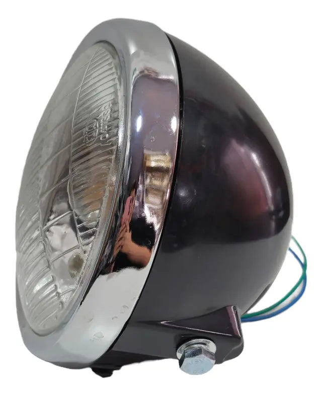 Farol delantero de moto Zanella Sapucai negro - Vértigo Repuestos