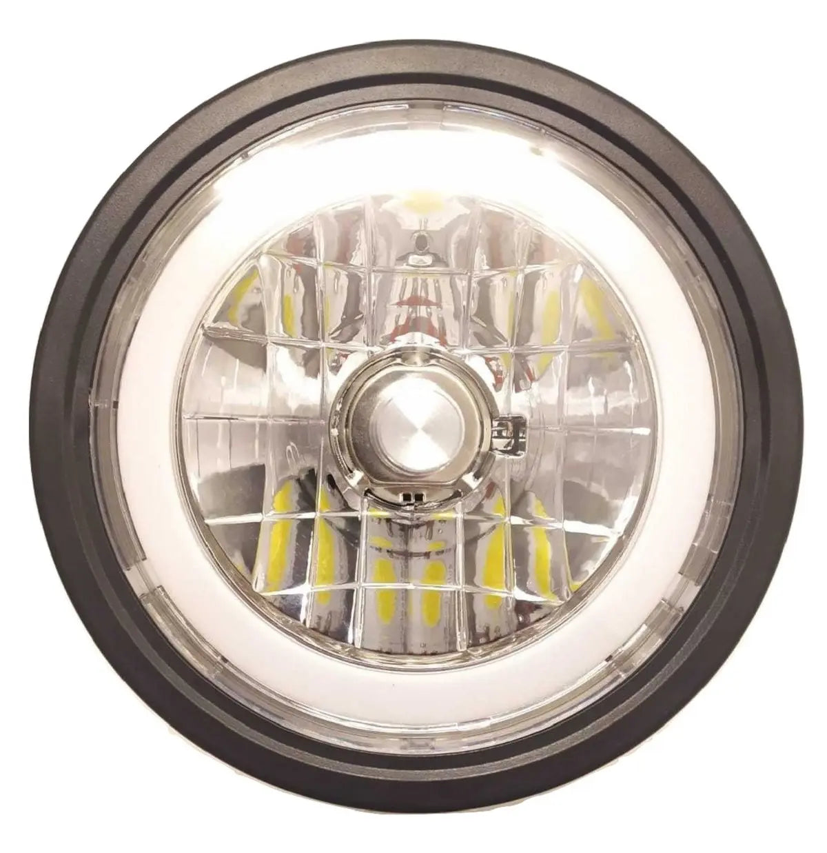 Farol delantero de moto Yumbo GS-F con LED - Vértigo Repuestos