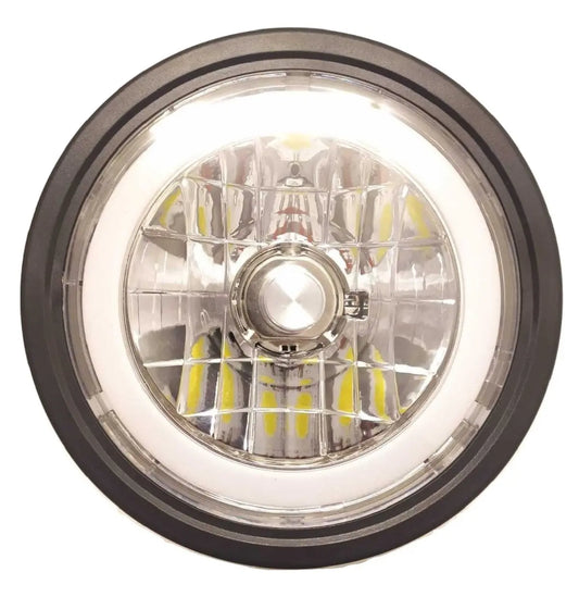 Farol delantero de moto Yumbo GS-F con LED - Vértigo Repuestos