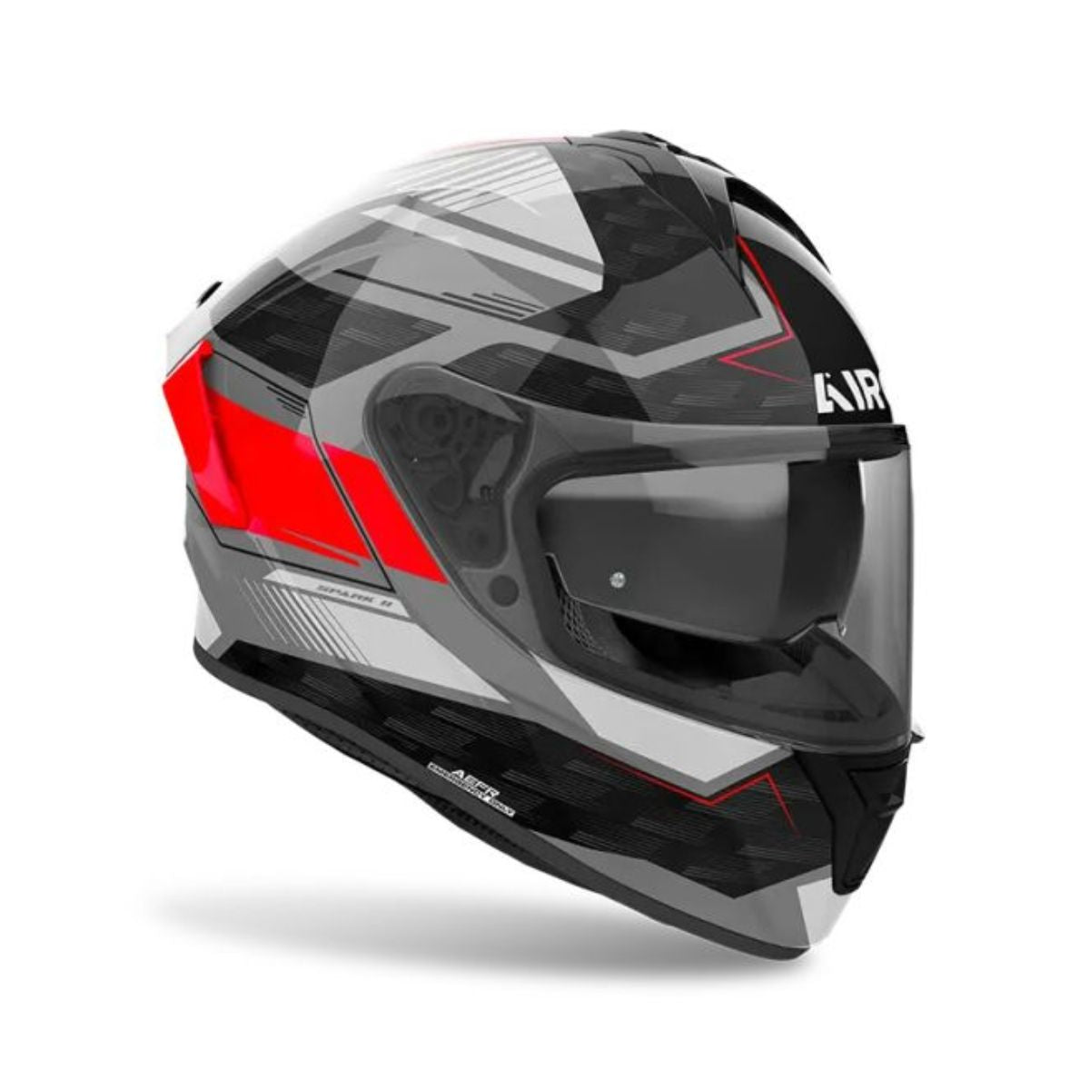 Casco integral de moto Airoh Spark 2 Shadow rojo - Vértigo Repuestos