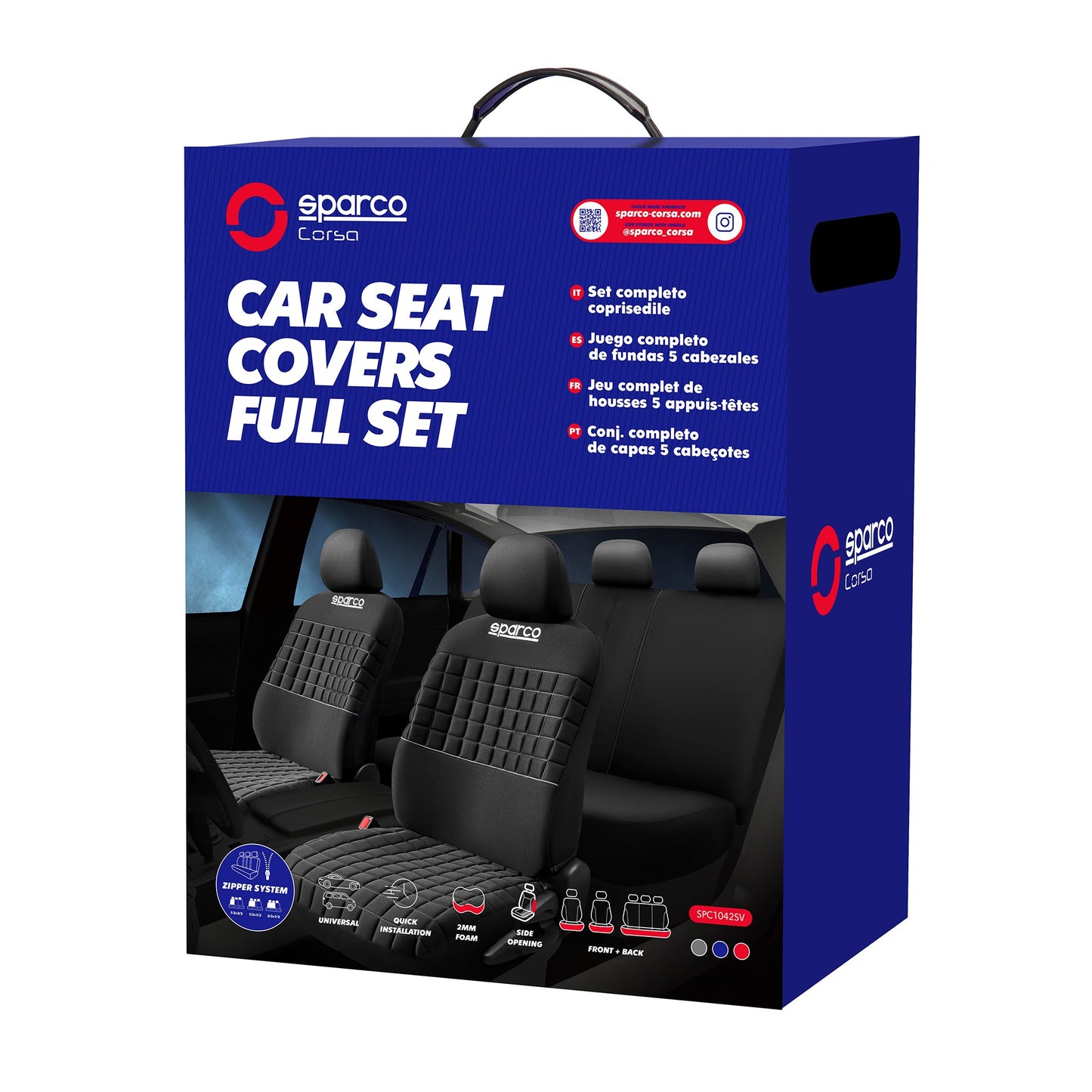 Cubreasiento Sparco Con Espuma Completo