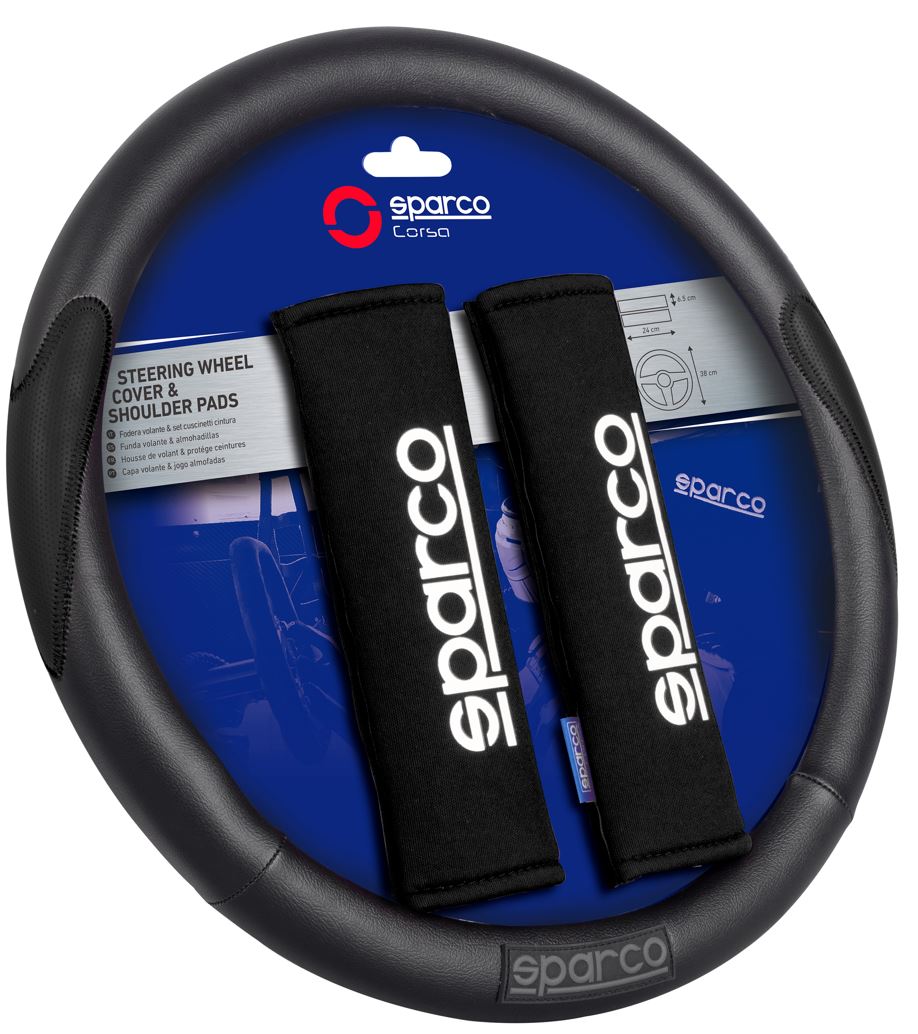 Cubre volante Sparco con cubre cinturón - Vértigo Repuestos