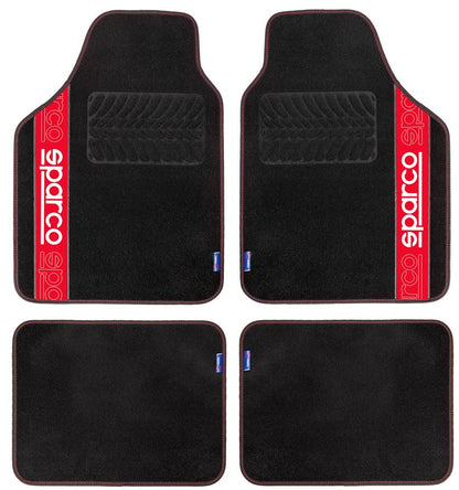 Alfombra Sparco Moquete Con Talonera 4PZAS
