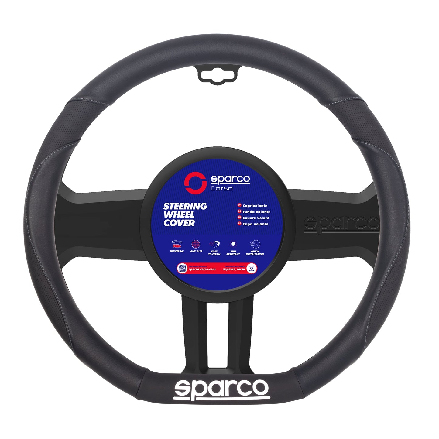 Cubre volante Sparco tipo D 37.5cm - Vértigo Repuestos
