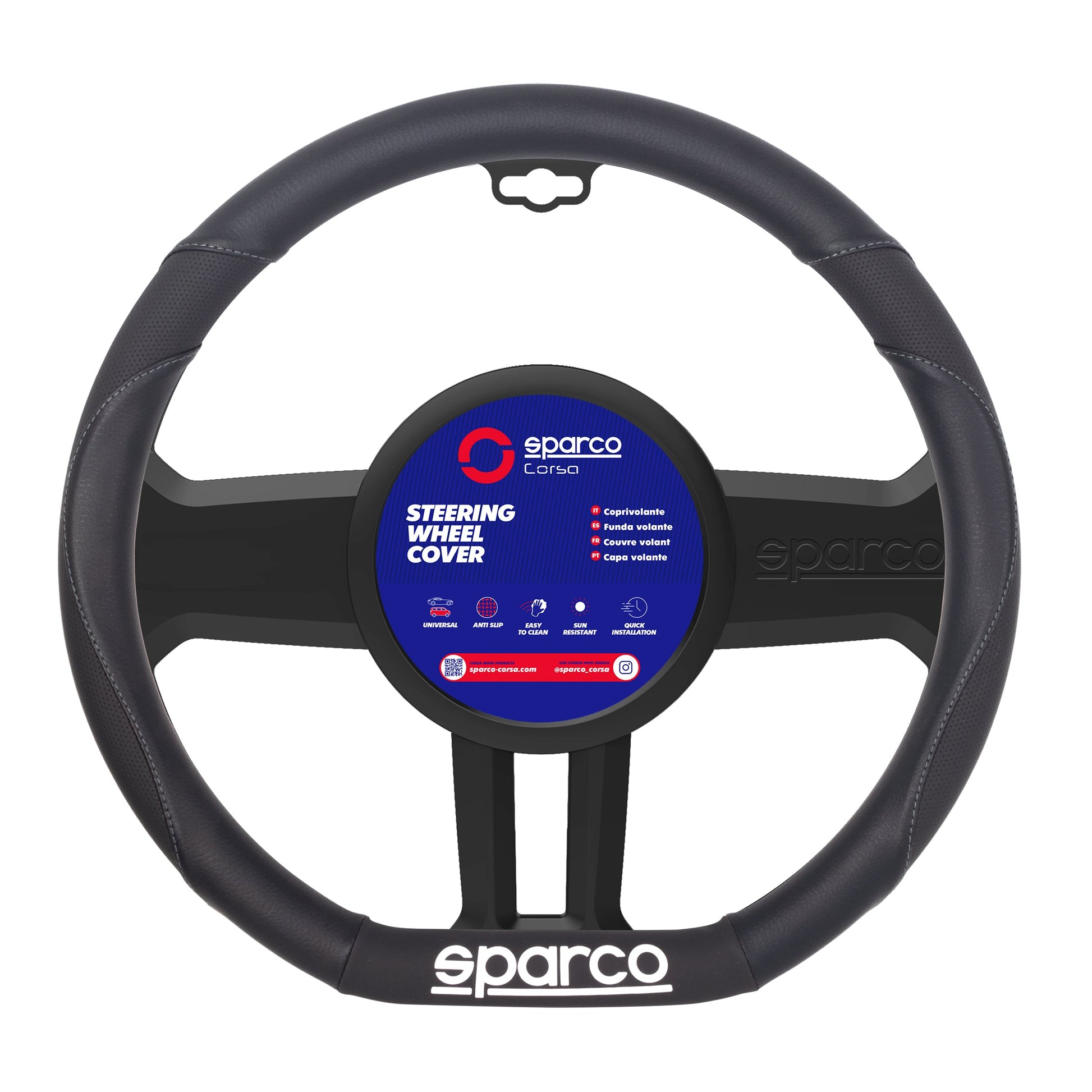 Cubre volante Sparco tipo D 37.5cm - Vértigo Repuestos