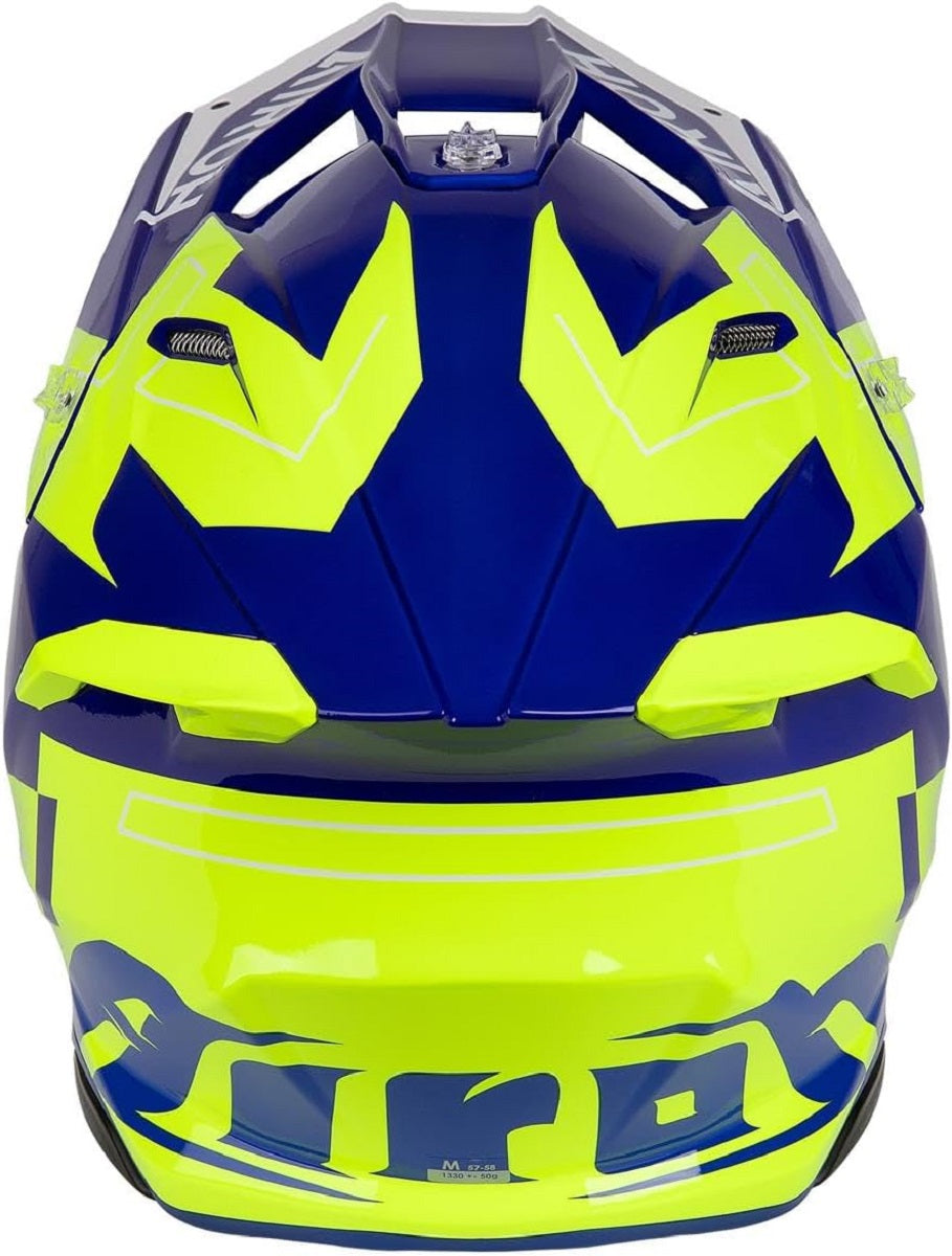 Casco Cross Airoh Twist 3 Dizzy Azul/Amarillo