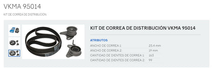 Kit de Distribución Mitsubishi L200/H100/Kia Bongo 2.5D SKF