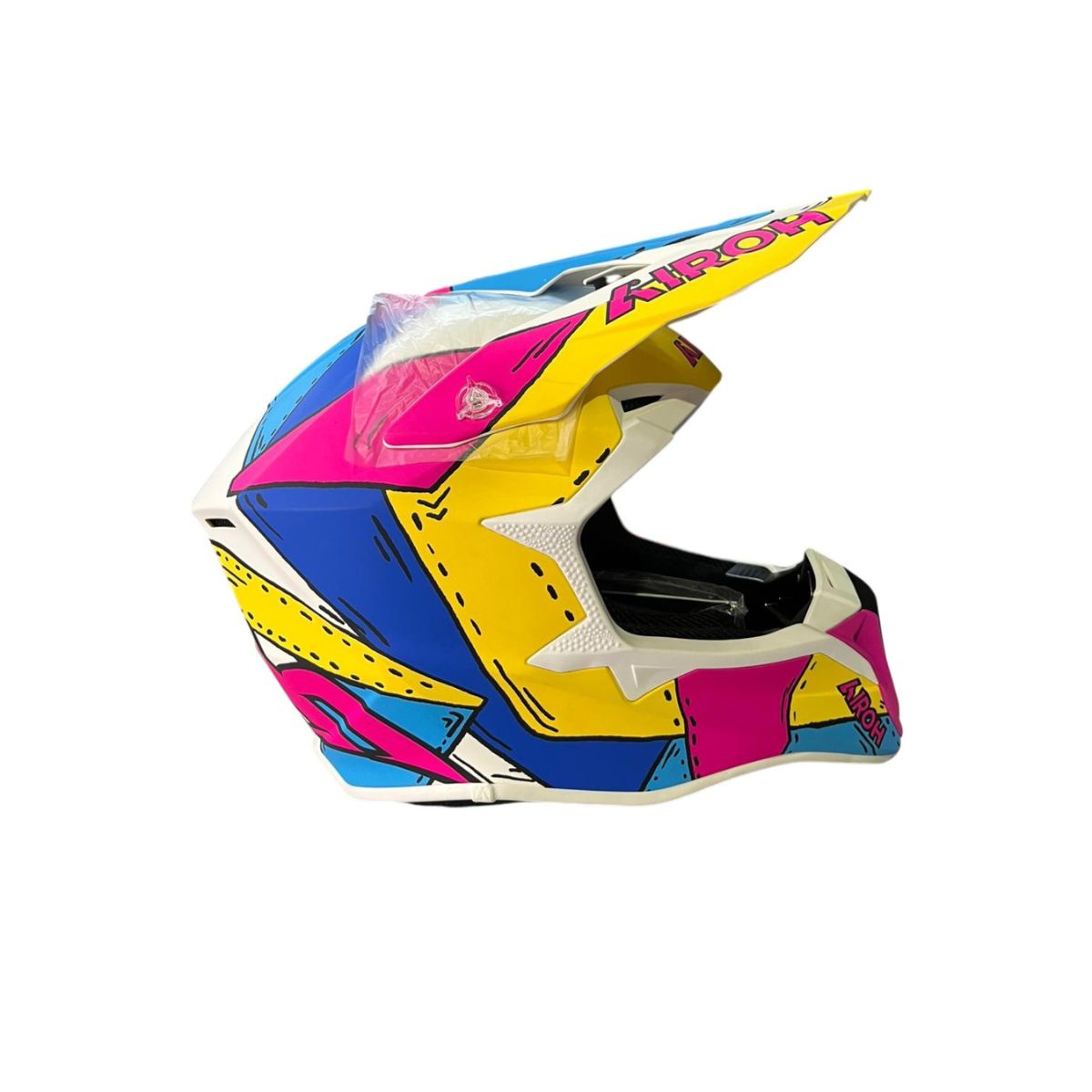 Casco cross de moto Airoh Wraaap Paint Matt - Vértigo Repuestos