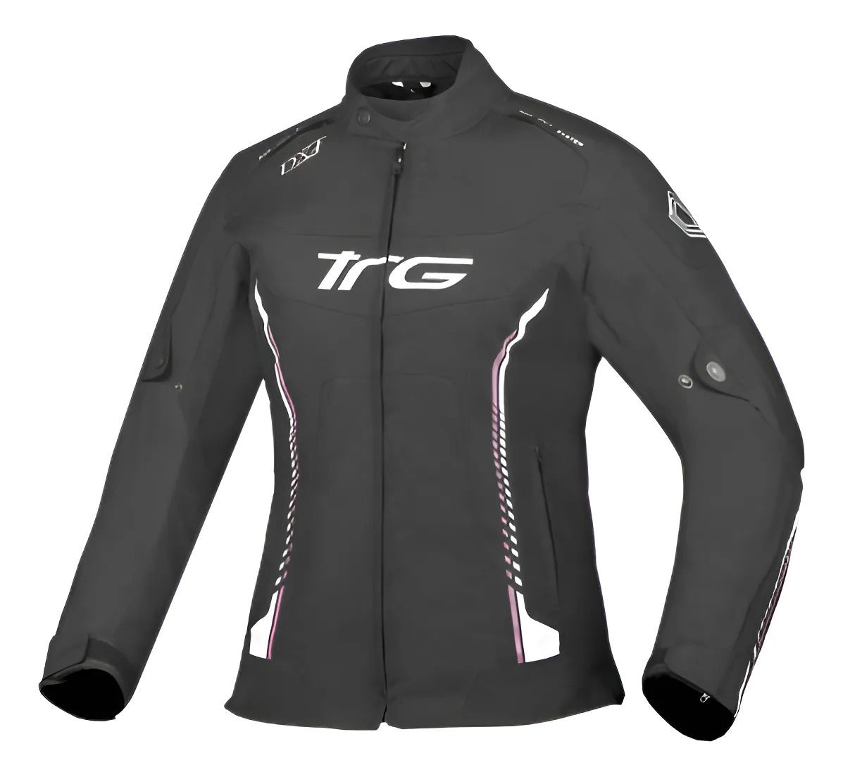 Campera de moto Torque dama Zara negro rosa - Vértigo Repuestos