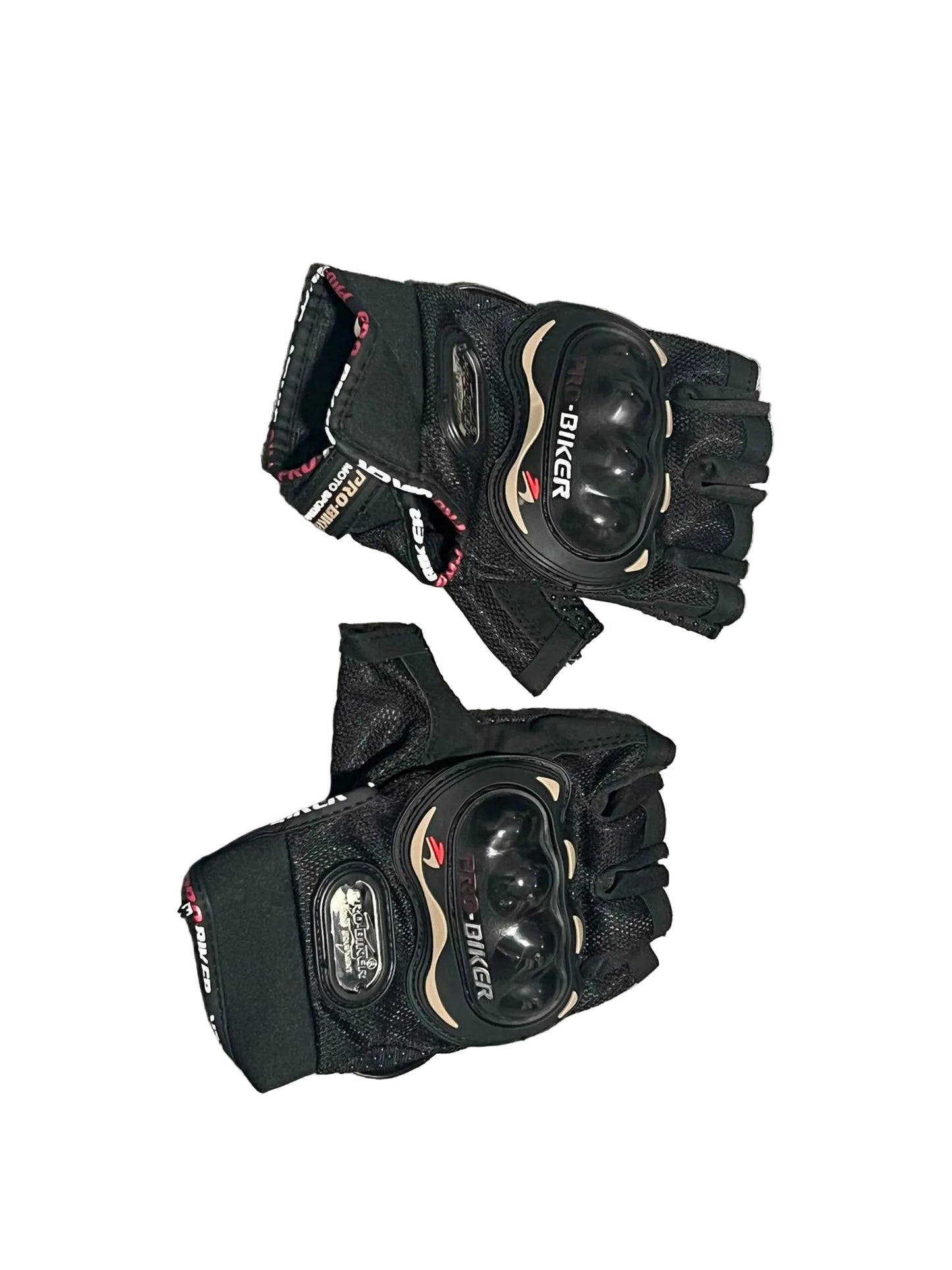 Guantes de moto con protección sin dedos - Vértigo Repuestos