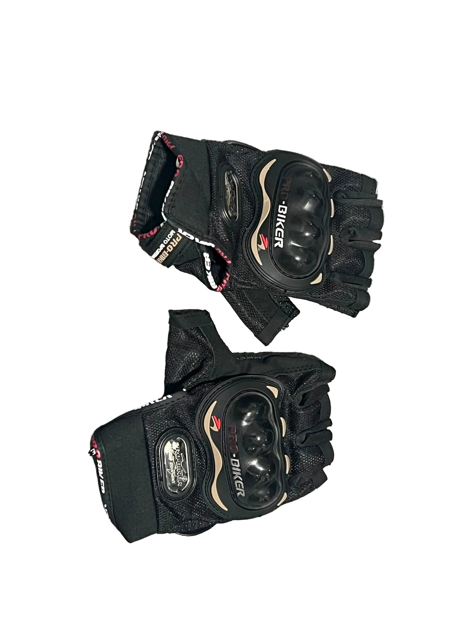 Guantes de moto con protección sin dedos - Vértigo Repuestos