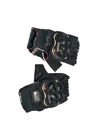 Guantes de moto con protección sin dedos - Vértigo Repuestos