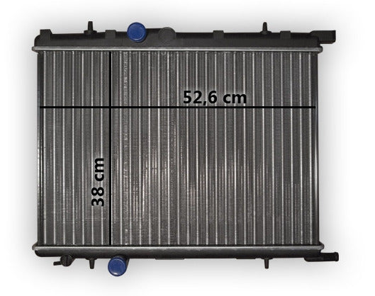 Radiador de agua para Peugeot 206 207 Partner Berlingo - Vértigo Repuestos