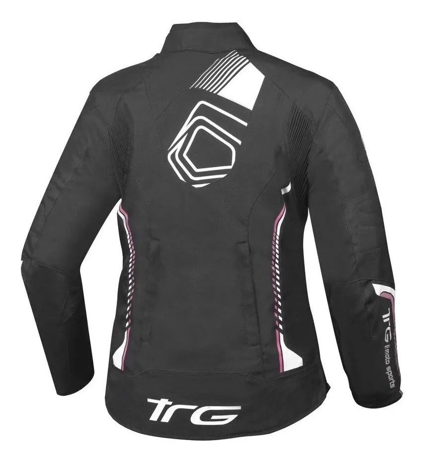 Campera Torque Dama Zara Negro/Rosa