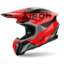 Casco cross de moto Airoh Twist 3 King rojo - Vértigo Repuestos